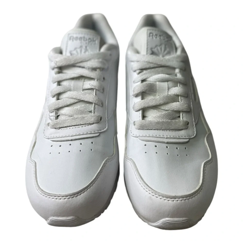 Reebok Women’s CL Harmon White Leather Run Sneakers